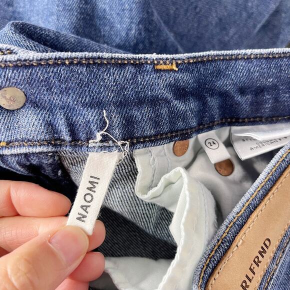 Grlfrnd 24 Naomi High Rise Stretch Skinny Jean American Pie Wash Cotton Ankle - Picture 10 of 13